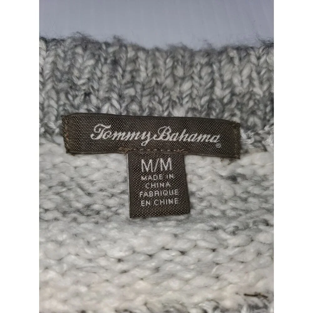 Tommy Bahama Women's Beige Shipley Porcini 3/4 Sleeve Ombré Sweater Sz M 912 - Picture 6 of 9